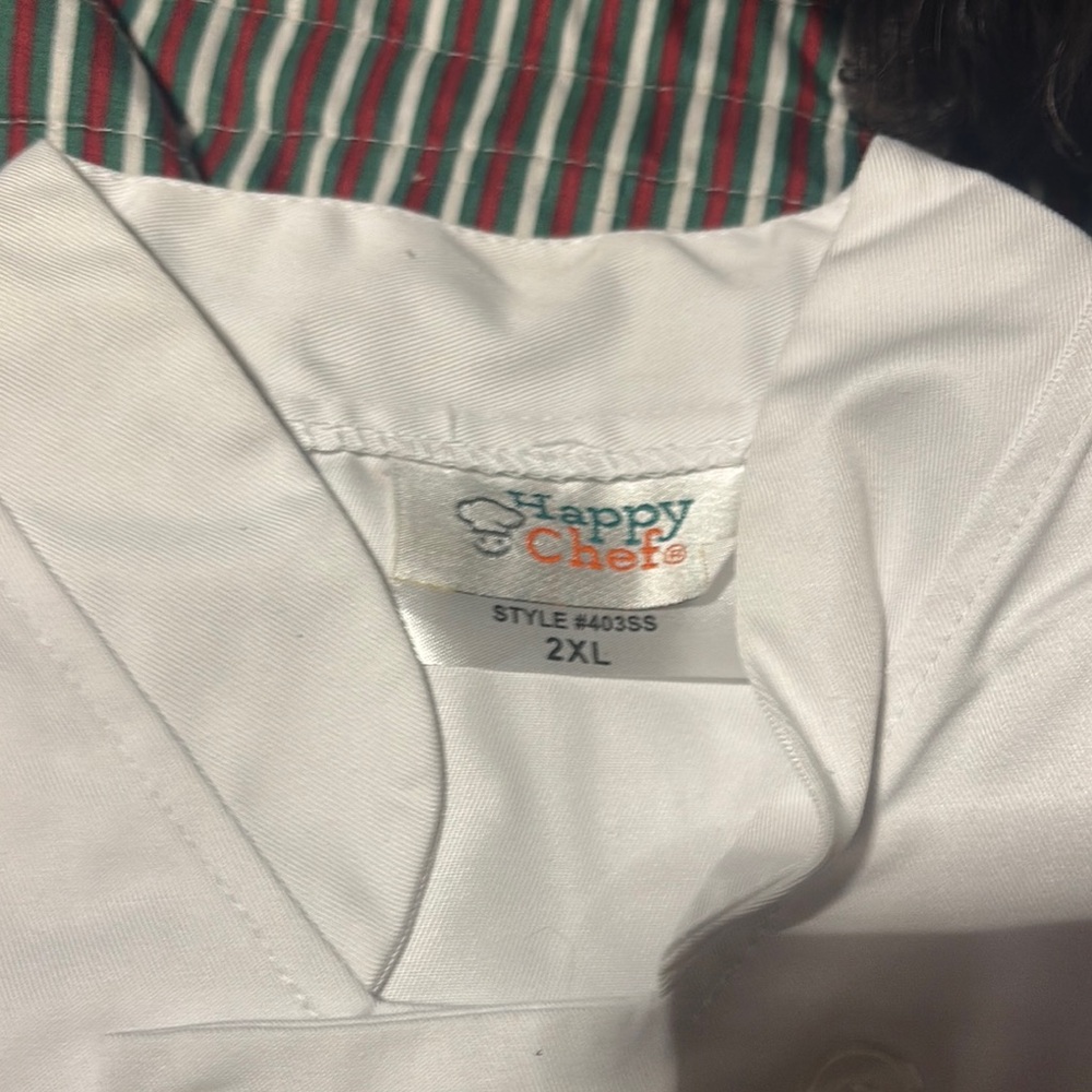 Happy Chef White Chef Coat 2XL